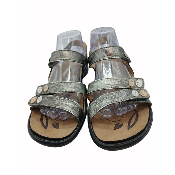 Romiko Metallic Sandals Adjustable Straps Comfort Footbed USA 11 Eur 42 Ibiza 55 - Picture 5 of 16